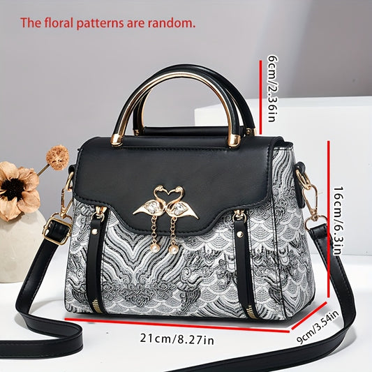 Gift for Mom, Women's Handbag, New Style Handbag, Retro Handbag, Fashionable Small Square Bag, Trendy Gift for Family