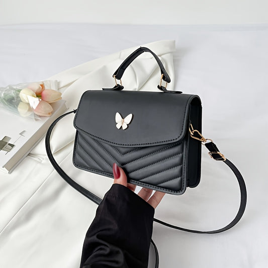 [Women's Shoulder Bag] 1pc Simple Fashion Crossbody Bag New Women's Bag Solid Color Shoulder Bag Minority Style Handbag Suitable for Daily Wear