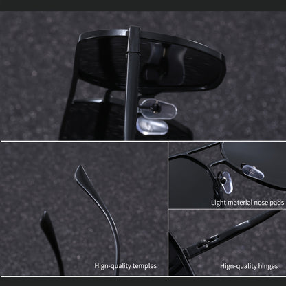 SIYANG Brand Men's Toad Classic Casual Glasses Color Changing Glasses - Day and Night Glasses - Suitable for Gift Giving with Exquisite Packaging, Eyeglass Case and Cloth