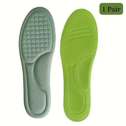 1 Pair Unisex 5D Diamond Massage Insoles - Quick-Sweat Memory Foam Comfort Shoe Inserts for All-Day Support, Relieves Foot Pressure & Improves Circulation, Fits Various Shoes, Foot Massager