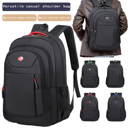 Unisex Large Capacity Business Backpack - Stylish Black Travel & Commuter Bag with Multiple Compartments, Laptop Sleeve, and Adjustable Shoulder Straps for Men and Women, Travel Backpack