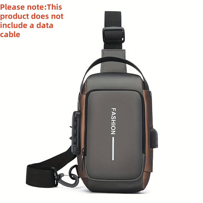 Men's Fashion Chest Bag, Women's Stylish Chest Bag, New Men's Shoulder Crossbody Bag, Trendy Casual Front Sling Bag, Unisex Anti-Theft Multifunctional Lightweight Shopping Tote