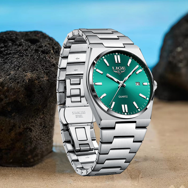 LIGE Stylish Vintage Design Women'S Quartz Timepiece Classic Date Quartz Watch for Men with Luminous Features