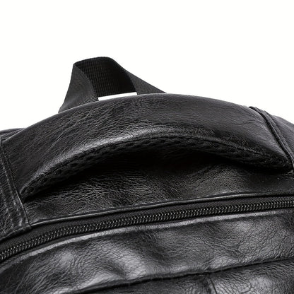 1pc Men's Business Backpack, Casual Synthetic Leather Backpack for Daily Commute, Outdoor & Sporty Style, Fashionable Trendy Backpack 501bd37