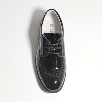 Boys Shoes Brogue Formal Classic Footwear Boys Oxford Shoes Classic Oxfords Wingtip Dress Shoes Round Toe Shoes