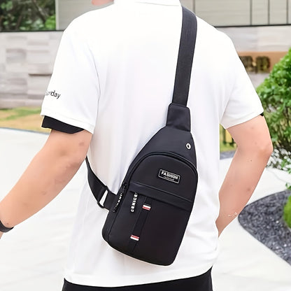 Men'S Canvas Backpack, Black, Multi-Compartment, Adjustable Straps, Woven, Spiked Details, Daily Commute Style, Hand Washable, Uncharged, for Travel & Everyday Use