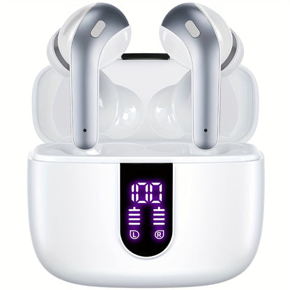 LIFEBEE New Wireless 5.3 Earbuds for Running Sports, Mini Wireless Earphones Stereo Headphones with Dual-LED Display, Wireless Headset Built-in Microphone