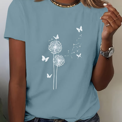 Women's Elegant Fashion Print T-Shirt