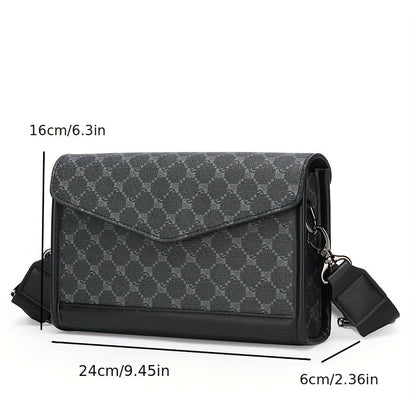 Autumn and Winter New Casual Shoulder Crossbody Bag, Men's Daily Travel Backpack, Flip-Top Casual Phone Storage Pouch
