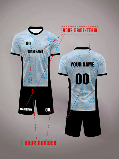 Portugal Ronaldo Round Neck T-Shirt Football Kit Men's Custom Name and Number Adult Jersey New Style Student Competition Team Training Sports Set Comfortable Breathable Quick-Dry Moisture-Wicking Two-Piece Top Bottoms