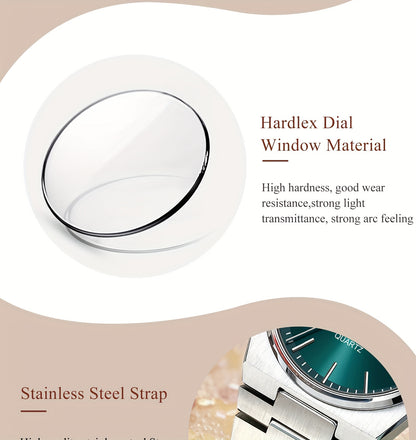 The 2025 Popular Luminous Calendar Stainless Steel Women'S Watch, a Trendy Korean Style Quartz Watch for Young People, Perfect for Casual Fashion.
