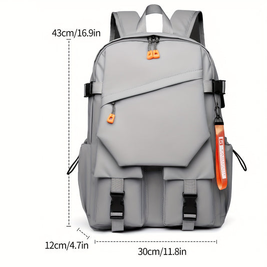 Stylish Minimalist Style Large Capacity Unisex Shoulder Bag, High-Quality Durable Scratch-Resistant Material Casual Shoulder Bag with Multiple Pockets and Compartments Design, Suitable for Daily Commuting and Travel