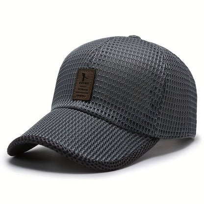 Breathable Mesh Baseball Cap for Men & Women - Adjustable Snapback, Large Eyelet Design for Sun & Fish Protection, Ideal for Outdoor Activities, Casual Wear Cap|Breathable Mesh Cap|Wide Brim Ha