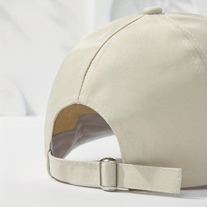 Women's Fashion Patch Baseball Cap With Metallic "M" Initial, Rhinestone Accents, Adjustable Snapback Cps, Wide Brim Sun Hats