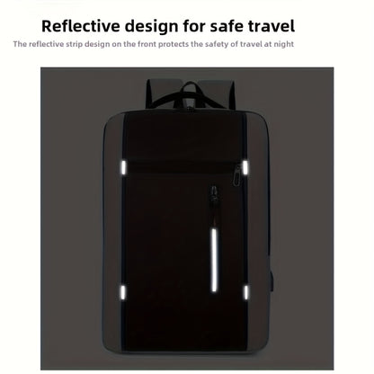 INNBagOther Stylish Unisex Business Backpack - Large Capacity, Multi-Compartment, Adjustable Straps, Durable for Travel, Commuting & Outdoor Adventures, Blac