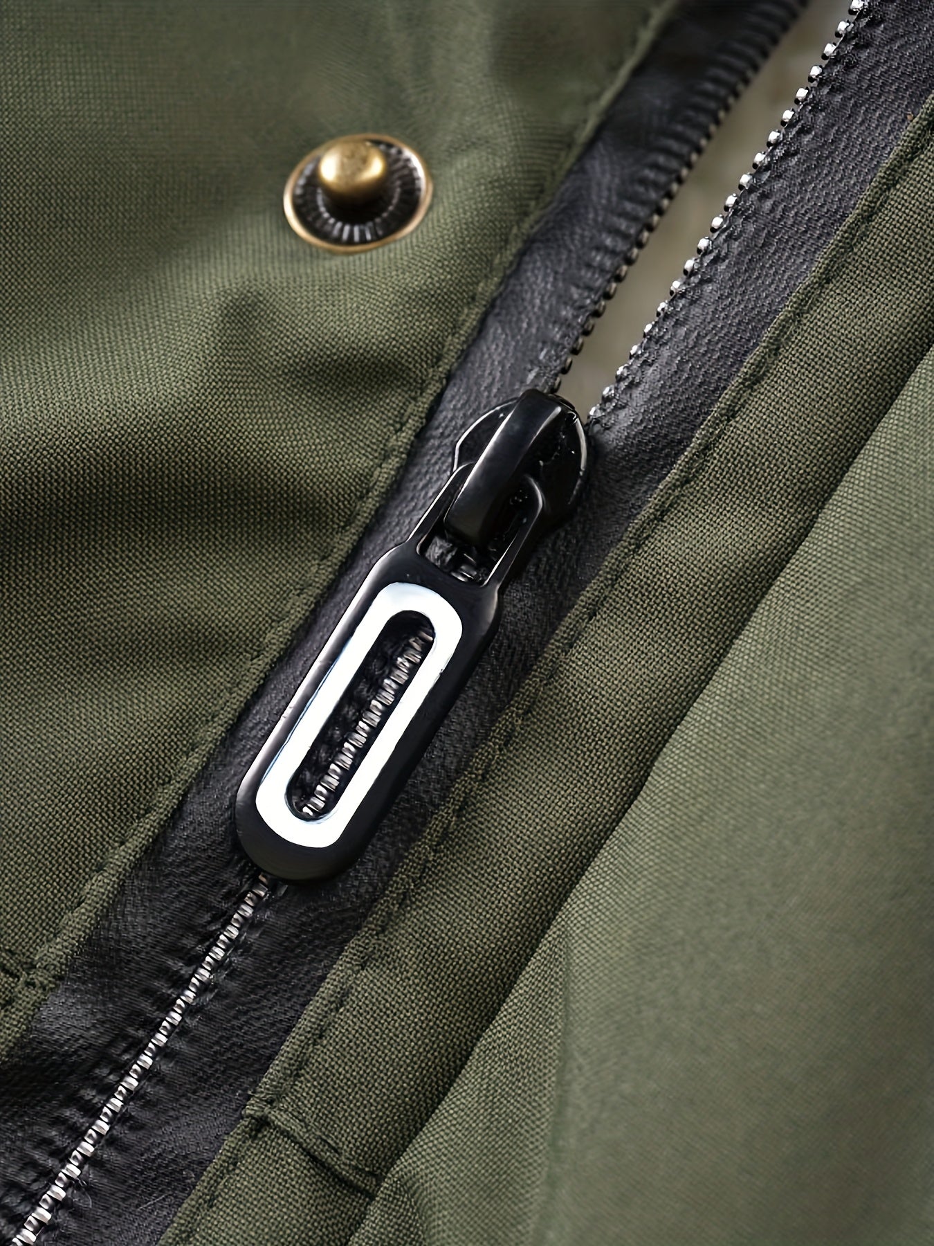 Men'S Winter Hooded Jacket with Fleece Lining - Thickened Zip-Up Coat, Multiple Pockets, Detachable Hood, Olive Green, Casual Sporty Style for Cold Weather, Winter Jacket, Durable Outerwear, Winter Coat Men, Coat With Variabl