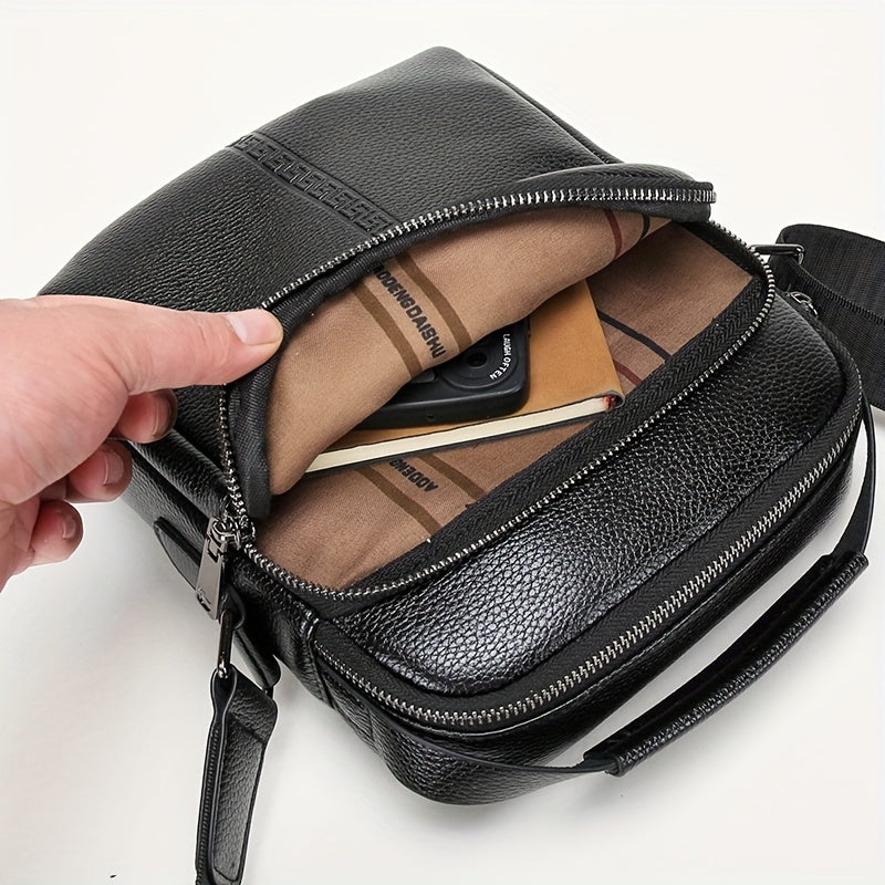 1pc Men's Shoulder Bag, Small Business Handbag, Fashion Casual Backpack