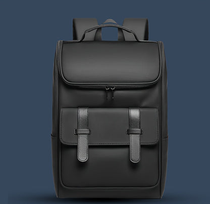 Men'S Stylish Large Capacity Commuter Backpack - Black Oxford Fabric, Durable with Multiple Compartments and Adjustable Straps, Ideal for Office, Student, University, School, Travel, Commute, Travel Backpack | Casual Style Ba