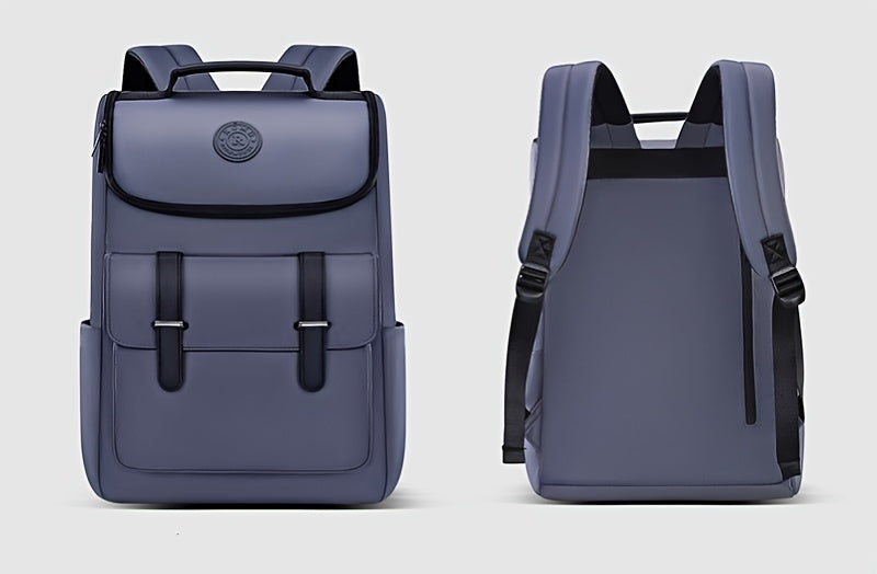 Men'S Large Capacity Laptop Backpack - Soft Shell, Durable & Easy to Clean, Multi-Functional Casual Business Travel Bag with Zipper Closure, Hand Washable, Commute Essentials | Casual Style | Zippered Closure