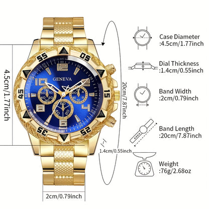 1pc Men'S Stylish Black Stainless Steel Quartz Watch - Elegant Round Dial, Durable Analog Display, Perfect Gift for Valentine'S Day, Birthday, Christmas, etc., Gift Watches | Elegant Wristwatches | Analog Watches