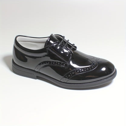 Boys Shoes Brogue Formal Classic Footwear Boys Oxford Shoes Classic Oxfords Wingtip Dress Shoes Round Toe Shoes