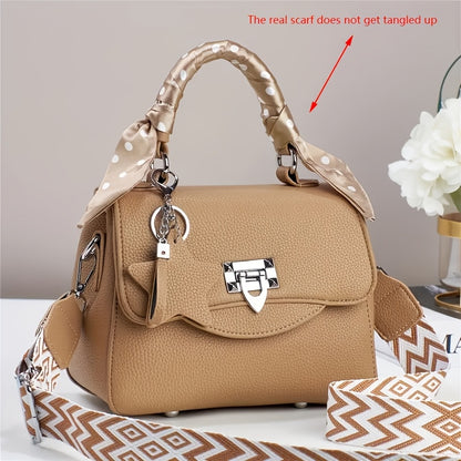 High-looking, light luxury, forest style 2024 new Dai Fei bag, hand-held, crossbody, single Handbag, versatile and fashionable small square bag