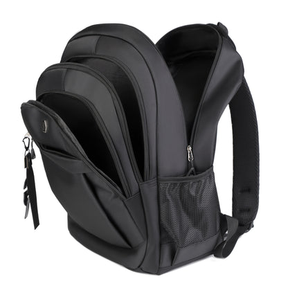 Men's Stylish Large Capacity Backpack - Black, Business & Travel Ready with Multiple Compartments, Durable Lightweight Design, Perfect for Daily Commute & Computer Use, Backpack for Travel, Highquality Luggage