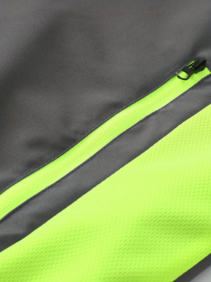 Men'S Casual Patchwork Athletic Suit Comfortable And Good Wear Coat And Long Pants Tracksuit