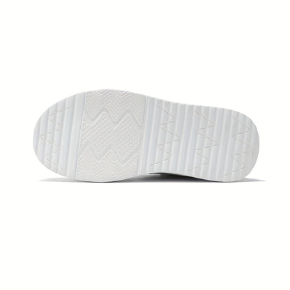 Boys & Girls Mid-Top Sneakers with Closure - Lightweight PU & EVA Cushioned Sole, All-Season Comfort for School, Play & Casual Wear - White