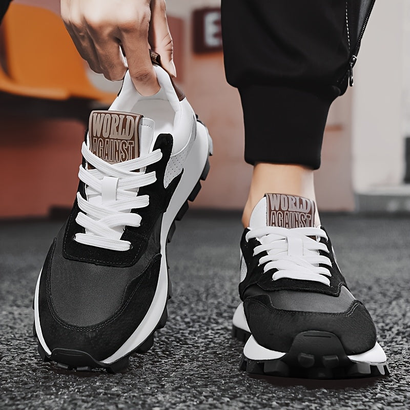 Men'S Casual Fashion Sneakers - Versatile & Stylish Dad Shoes with Rubber Sole, Lace-Up, Round Toe, Low Top Design for Outdoor, Hiking & Everyday Wear, Hiking Footwear|Modern Sneakers|Durable Rubber Sole