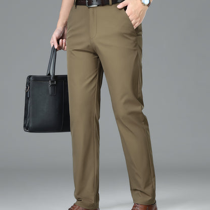 Men'S Business Casual Straight-Leg Pants for Summer
