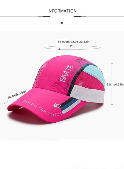 Summer Baseball Cap for Outdoor Sun Protection, Breathable And Quick-Drying, Suitable for Both Men And Women, Ideal for Sports, Travel, And Hiking, with a Thin Design.
