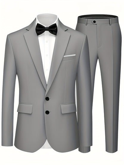 Men's Wedding Party Two-Piece Suit, Including Jacket and Pants