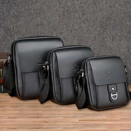 Men'S Stylish Brown Crossbody Bag with Adjustable Strap - Large Capacity, Multi-Compartment Design, Perfect for Commuting, Travel, and Everyday Use, Travel Bag