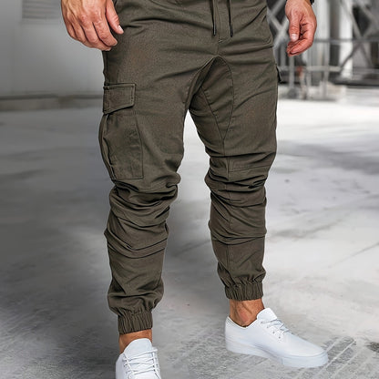Men's Cargo Pants Outdoor Hiking Multi-Pocket Utility Long Trousers, Casual Style, For All Seasons