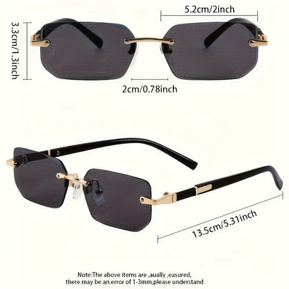 1pc Men'S Square Frame Fashion Glasses - Black PC Lenses with Mirror Finish, Lightweight Plastic Frame for Casual & Hip-Hop Style, Everyday Decorative Eyewear, Hip Hop Accessories, Stylish Accessory, Modern Aesthetic