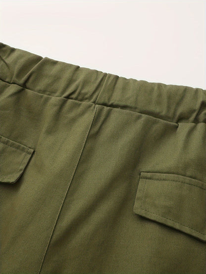 Men's Cargo Pants Outdoor Hiking Multi-Pocket Utility Long Trousers, Casual Style, For All Seasons