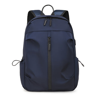 Men's Sporty Large Capacity Backpack - Durable High Quality Laptop Bag for Commuting, Travel & School, Black with Ergonomic Padded Shoulder Straps & Multiple Compartments, Travel Backpack