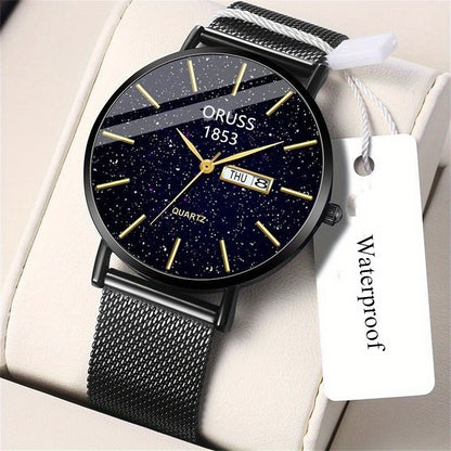 Men's Watch, Business Simple Double Calendar Cool Men's Watch