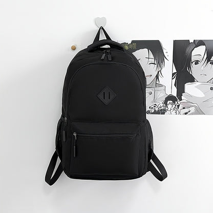 Large Capacity Laptop Backpack - Heavy-Duty Computer Backpack with Multiple Compartments, Padded Shoulder Straps & Front Zipper Pocket - Business Travel, College, Work Backpack for Men & Women - Black Backpack for Professiona