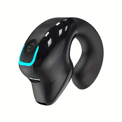 Clip-On Wireless Earbuds with Long Battery Life, Universal Phone Control, And Voice Noise Cancellation - Ideal for Exercise And Compatible with All Smartphones, Secure Fit Clip-On Design, Calls, Videos, And Music Playback, Wi