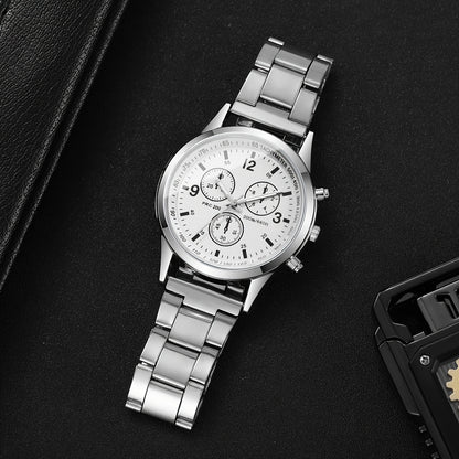 1pc/set Men'S Casual Round Zinc Alloy Quartz Watch, Non-rechargeable Button Battery (Diameter＜20mm), with Digital Dial, for Business