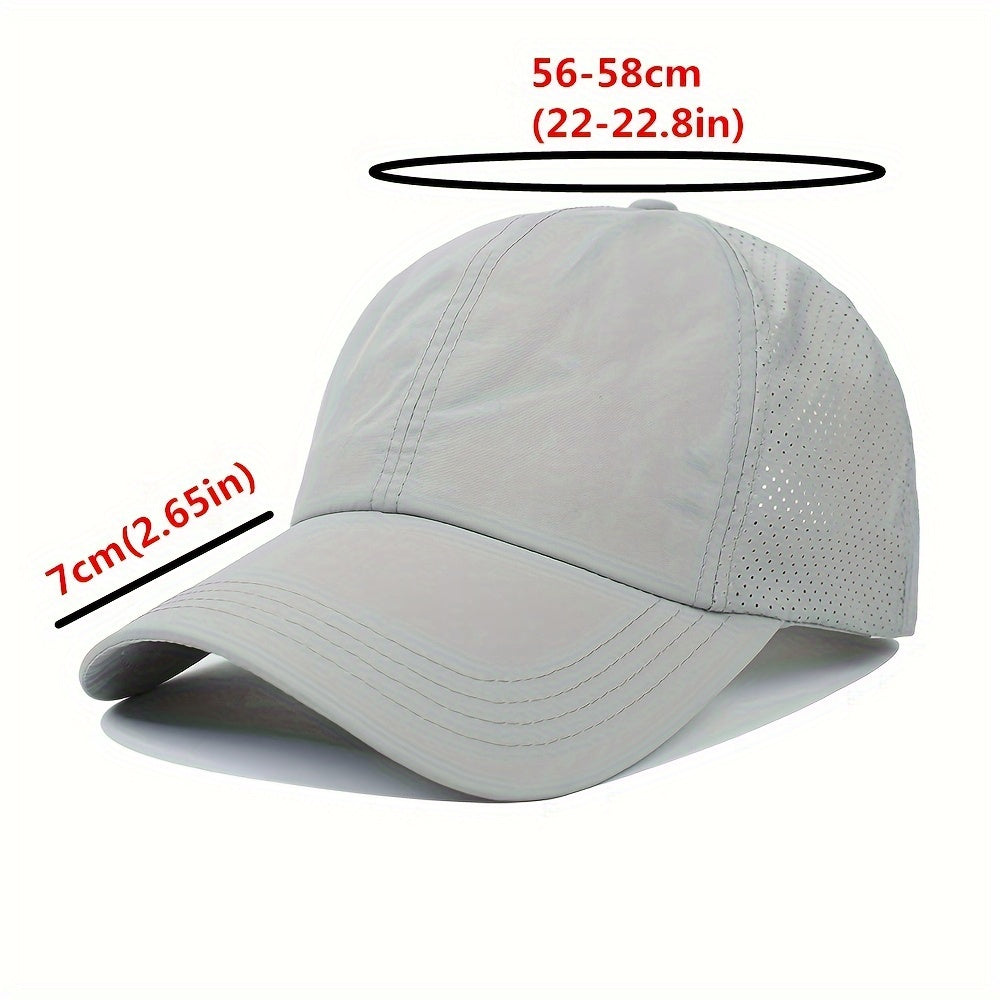 1x Summer Ponytail Baseball Cap, Women's Sports Hat Camping Hat Hiking Hat Christmas Gift