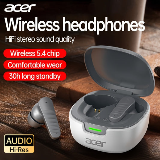 30 ժամյա անլար ականջակալներ Acer OHR503 Mini Sport անլար ականջակալներ | Անլար ստերեո, երկար 30 ժամյա սպասման ռեժիմ, աղմուկի մարում, հարմարավետ կրելու համար | Համընդհանուր չափս, վերջին մոդել, հպումային կառավարում