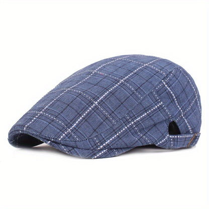 Men'S and Women'S Stylish Check Pattern Beanie Hat - Packable, Hand Washable, Autumn & Spring Fashion Cap, Autumn Fashion Cap | Check Pattern Beanie | Packable Hat