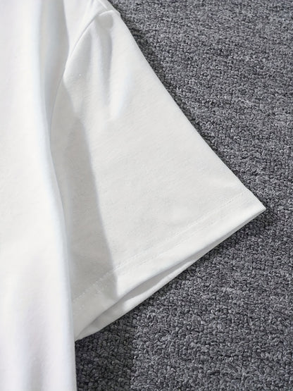 Men's suit short sleeve T-shirt and shorts