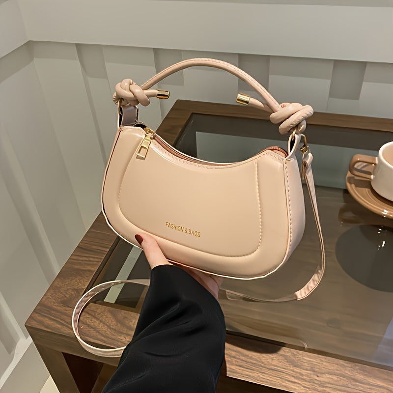 Fashion Solid Color Mini Crossbody Bag for Girls - Durable, Lightweight with Adjustable Shoulder Strap, Zipper Closure - Perfect for Daily Commute and Party Use, Ideal Gift for Friends, Family, and Special Occasions, Daily Co