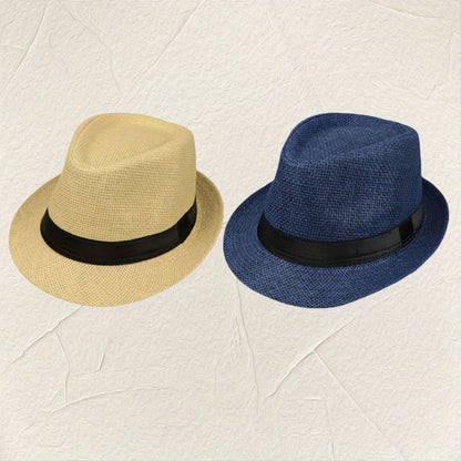 8pcs Set Hat Unisex Straw Sunshade Breathable Sun Hat Bucket Hat Casual Top Hat Summer Hat