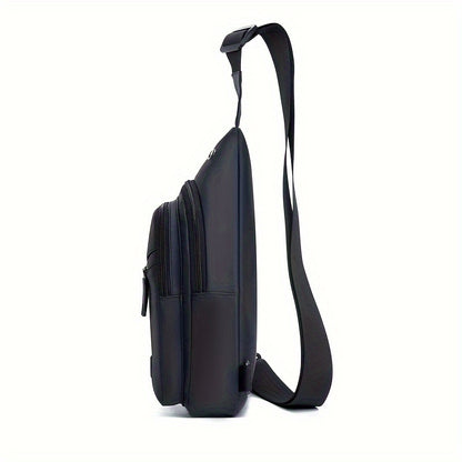 Stylish Men's Chest Bag Multifunctional Student Crossbody Bag Daily Commuting Trendy Versatile Shoulder Bag Outdoor Sports Bag Riding Small Backpack