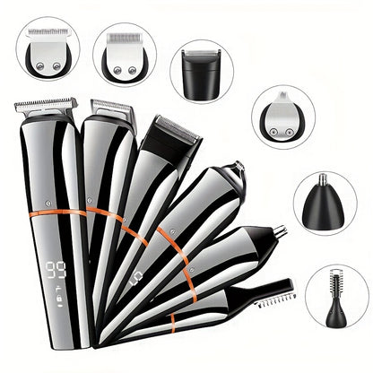 Men's Beard Trimmer Body Beard Nose Hair Trimmer, Trimmer 6in 1 Beauty Kit USB charging, Father's Day Gift